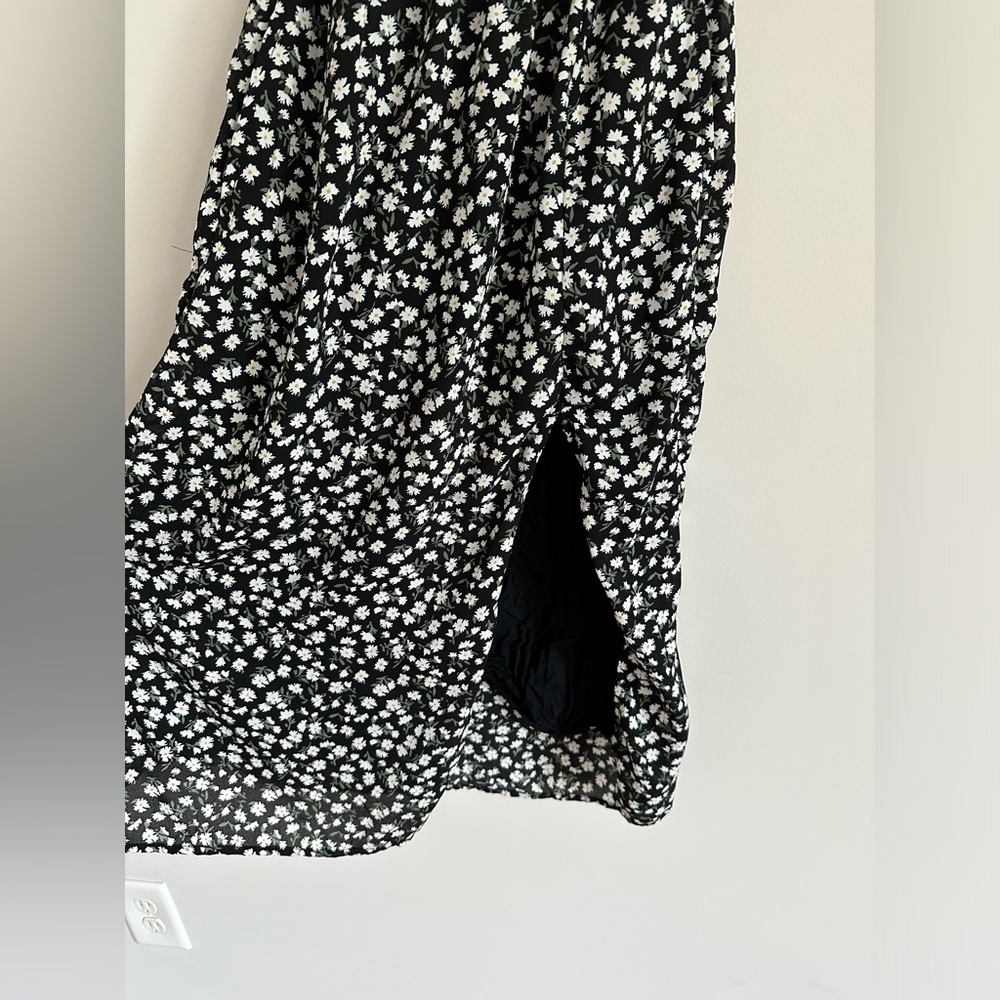 Abercrombie & Fitch Black Floral Midi Dress - Picture 5 of 6